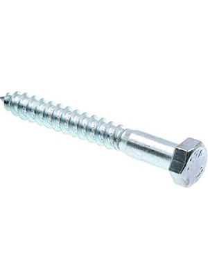 Prime-Line 9056275 Lag Vida, Altıgen Kafa, 3/20,3 x 7,6 Cm, Çinko Gümüş Kaplama Paslanmaz Çelik, 25 Adet