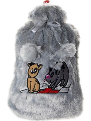Biggdesign Dogs Gri Peluş Sıcak Su Torbası