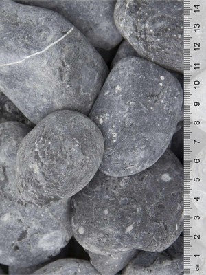 Asenya Siyah Bazalt Taş 4 kg 4-6 cm Siyah Dolomit Dekoratif Taş Bazalt Taş Bahçe Taşı Dere Ta�