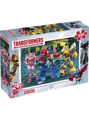 Transformers Lisanslı 200 Parça 33X48CM Çocuk Puzzle Yapboz Serisi