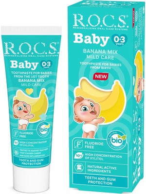 R.o.c.s. Baby 0-3 Yaş Muz Püresi Tadında Bebek Diş Macunu 45G