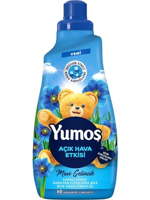 Yumoş Açık Hava Etkisi Konsantre Çamaşır Yumuşatıcısı Mavi Gelincik 1440 ml 60 Yıkama