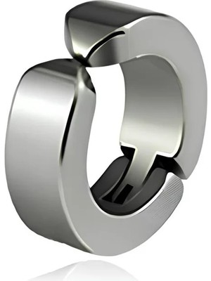 Kumsal Concept Paslanmaz Çelik Kadın Erkek Deliksiz Kulaklara Kıskaçlı Mıknatıslı Sıkıştırmalı Küpe