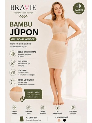 Bravie Kadın Midi (Orta) Boy Bambu Jüpon 300
