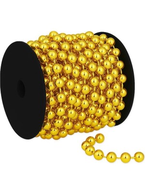 Zincir Boncuk Makara, 6mm x 8mt - Altın
