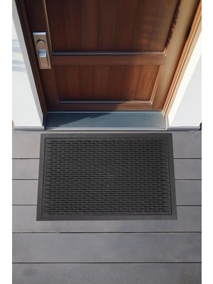 Koza Home Step Dış Kapı Paspası Siyah Pvc 45X70 462708, 45 x 70