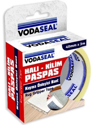 Vodaseal Halı Kilim Paspas Kaydırmaz Bant, 40MM x 3m