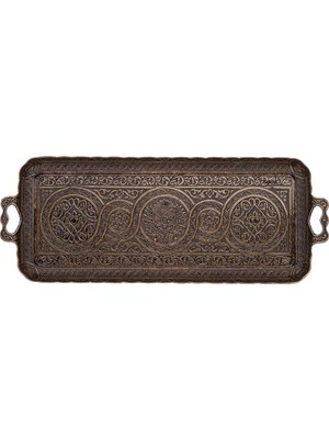 American Monarch Tepsi Ikili – Kare (Anrik Sarı)