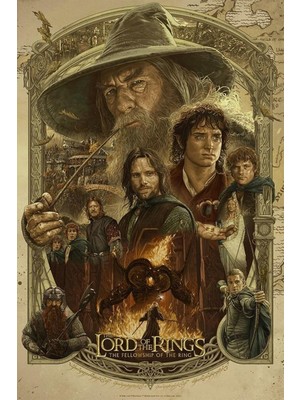 512 Store Yüzüklerin Efendisi Film Poster, 532432E24324