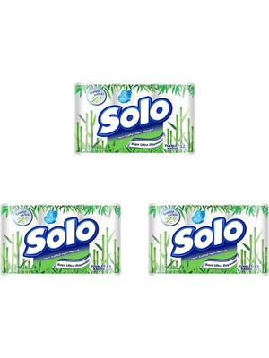 Solo Tuvalet Kağıdı Bambu Katkılı 12'li 3lü Paket