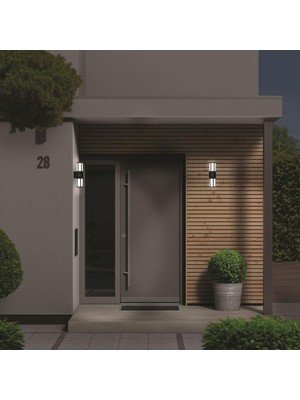 Çiftli Kafesli Aplik Bahçe Lambası Zita Bahçe Aydınlatması 220V E27 IP54 UG-ZT-0274K