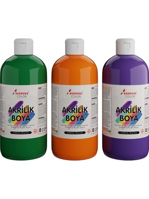 Mor Turuncu Akrilik Boya 3 Lü Set 3X500 gr