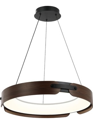Lucea Aisa 58'lik Ledli Siyah Avize 95W 3000-6000K