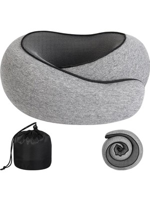 Visco Planet Ortopedik Spiral Boyun Destekli Seyahat YASTIĞI%100 Ortopedik Visko