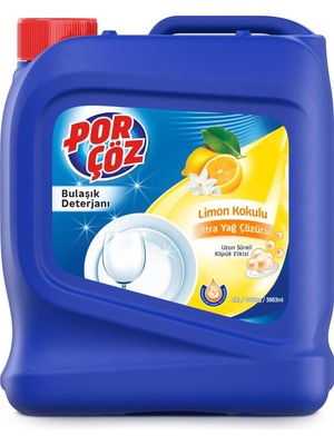 Porçöz Bulaşık Elde Yıkama Deterjanı Limon Kokulu 4kg