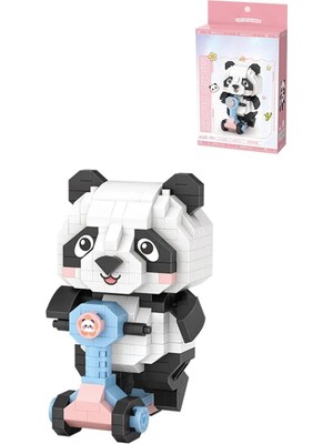 Loz Micro Block Serisi Panda 320 Parça Oyuncak Yapım Seti FFLZ-8801