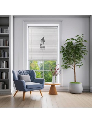 Plise Dekor Gri Plise Perde (Yapıştırmalı) (50G x 150Y Cm)