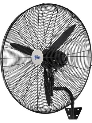 Hims HEF-D650 190W 26 Inç Siyah Alüminyum 3 Kanatlı Sanayi Tipi Duvar Vantilatörü