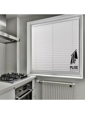Plise Dekor Gri Plise Perde (Vidalı) (60G x 100Y Cm)