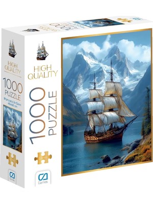 Manzara ve Gemi 1000 Parça 2,2mm Kalınlık 48X68CM Profesyonel Hobi Puzzle Yapboz Serisi