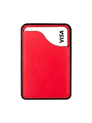 Telefon Kılıflarına Uyumlu Telefon Arkası Kartlık Yapışkanlı Kırmızı