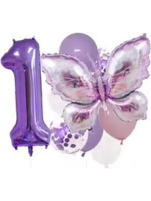 Yaldızlı Kelebek Parti Süsü Dekorasyon ve Balon Süsleme 48 Adet PM-996