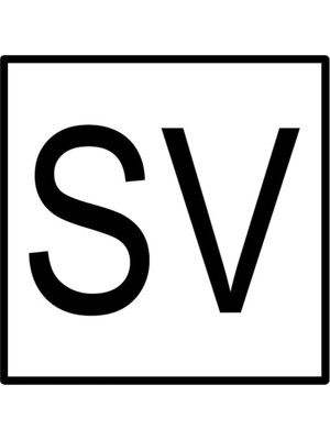 Mey İthalat Metal Sv Safety Valve Işareti Alüminyum Düz 25X25 cm Sv Levha Emniyet Ventili Iş Güvenliği