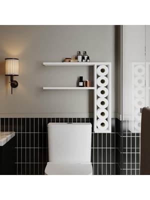 Mey İthalat Tiny Duvar Rafı – Duvara Monte, Modern Tasarım, Beyaz