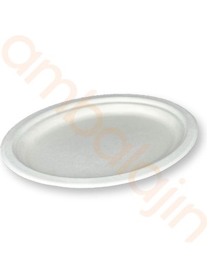 100 Adetnature Ekolojik Karton Kağıt Tek Kullanımlık Oval Tabak - 20X26 cm