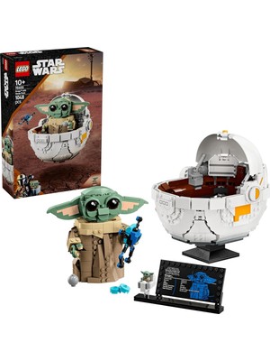 Star Wars: The Mandalorian Uçan Bebek Arabalı Grogu 75403-10 Yaş ve Üzeri Kız ve Erkek Çocukla