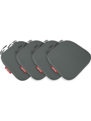 Xpermate 4'lü Sandalye Minderi Seti Oval 42X42X5 cm Standart Fit, Fermuarlı Yıkanabilir Kılıf,