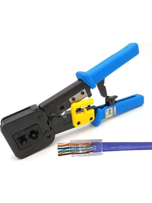 PX-8060Y RJ45/RJ11 Cat6 Yeni Nesil Jak Pense, 8P8C RJ45 ve 6P4C RJ11 Uyumlu Network Telefon Kablo Uc
