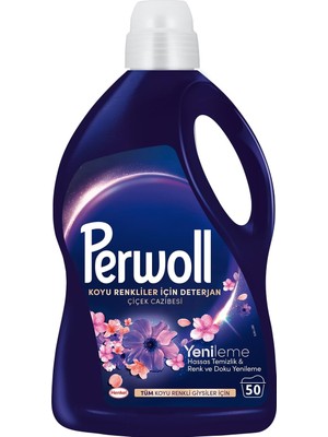 Perwoll Hassas Sıvı Çamaşır Deterjanı Yenileme&amp;çiçek Cazibesi Siyah 2,75 L