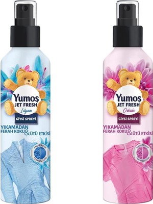 Yumoş Jetfresh Giysi Spreyi Lilyum 200 Ml(1) Yumoş Jetfresh Giysi Spreyi Orkide 200 Ml(1)