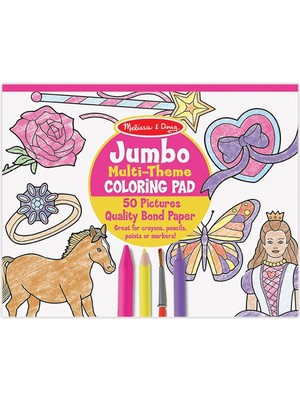 Melissa & Doug - Dev Boyama Kitabı, Pembe (14225)