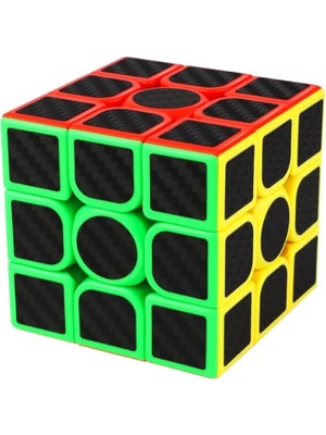 Türkiye Karbon Fiber 3X3X3 Profesyonel Hız Küpü, 6+ Yaş, Zeka Geliştirici Eğitici Oyuncak, Ru
