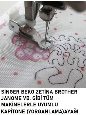 Swart Singer Pfaff Zetina Janome Brother Kapitone Ayak (Yorganlama Ayağı)