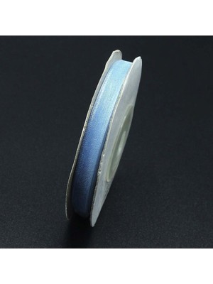 Bidoluhobi Organze Tül Kurdele 6 mm Bebek Mavisi