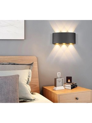 CT-8011 Haiti Dış Mekan Modern LED Aplik,siyah