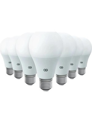 Günsan 10'lu LED Ampul 15W Gün Işığı E27 (4000K 220-240V)