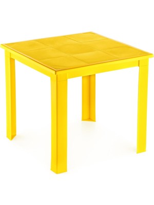 50X50 H:40 Plastik Masa Sarı
