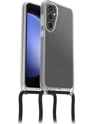 React Necklace Kılıf Samsung Galaxy S23 Fe Için, Ultra Ince, Koruyucu Kılıf, Ayarlanabilir ve �