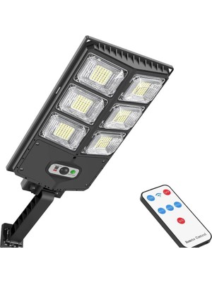 180W Güneş Enerjili LED Sokak Lambası/ Su Geçirmez, Sensörlü, Kumandalı