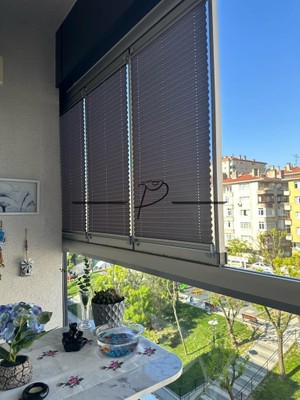 Rendecioğlutekstil Plise Perde Cam Balkon Akordiyon Perde Sistemleri 11 Renk Seçeneği 100 x 120 G