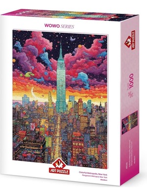Rengarenk Metropol, New York 1000 Parça Puzzle