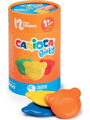 Carioca Teddy Bebek Crayons 12'li +1 Yaş