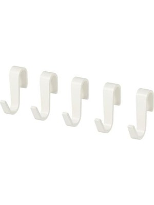 Mey İthalat Ikea 5 Li Kanca Beyaz Renk Kanca 5li Pratik Kullanım Alanı