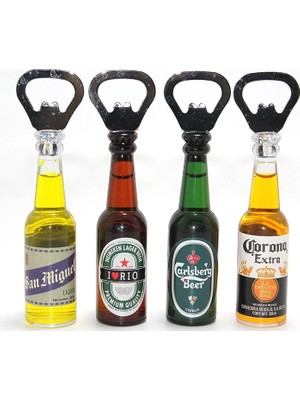 Kuzgun Ticaret Mini Içecek Şişesi Tasarımlı Magnetli Şişe Açacağı ALK4605