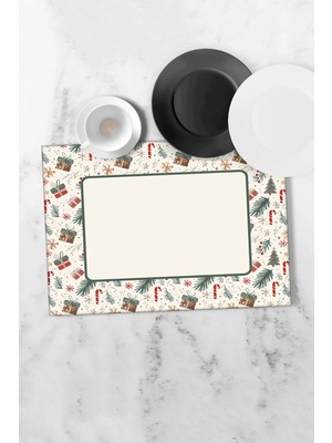 Aymira Home Bulasik Kurutma Mati Kurulama Bezi Örtüsü Tezgah Üstü Bulaşıklık 40X50 cm Yıkanabilir Yılbaşı