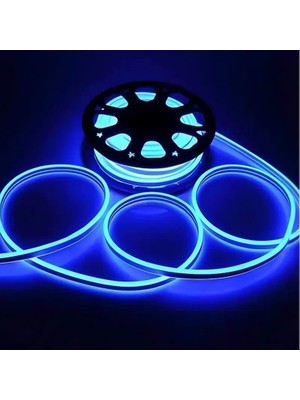 Cata CT-4554 220V Dış Mekan Neon LED 50 Metre Mavi IP65 Dekoratif Aydınlatma